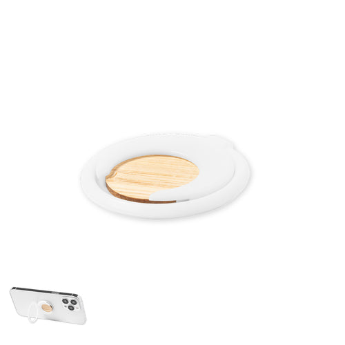 Support multifonction pour smartphone, avec monnayeur pour caddie intégré et support anneau/pliable - Pashel Personnalise