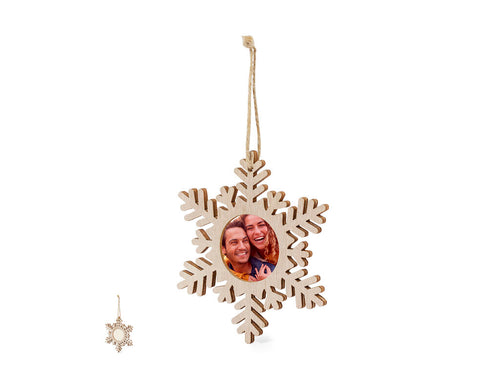 Décorations de Noël élégantes avec cadres photo en bois lisse - Jorik Personnalise
