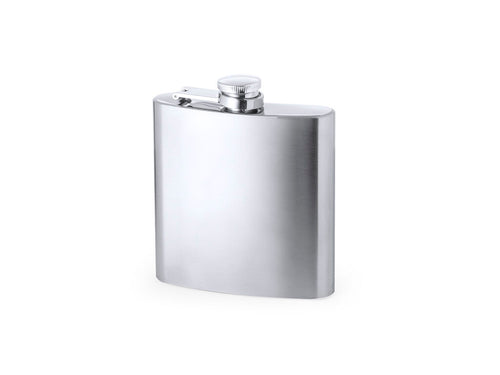 Petite flasque de 175 ml de capacité avec un corps en acier inoxydable et un bouchon de sécurité à vis - Balton Personnalise