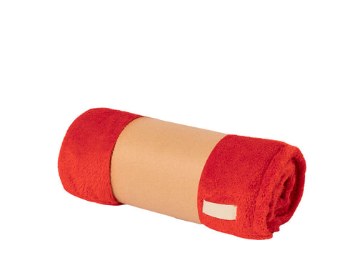 Couverture 130x160cm au toucher doux en molleton corail anti-peluche 260g/m2 - Durmok Personnalise