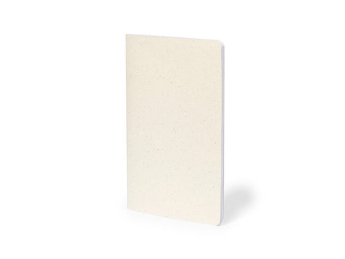 Cahier avec couvertures en carton recyclé et finition piquée assortie au dos - Kanlio Personnalise