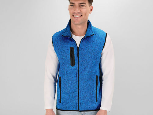 Gilet en design bicolore élégant, polaire chaud et doux 280g/m2, avec traitement anti-peluche, disponible en différents coloris - Anderson Personnalise