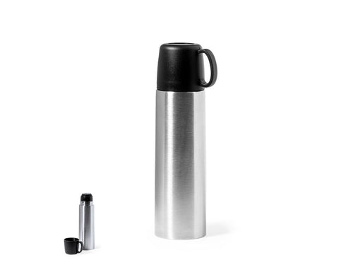 Thermos en acier inoxydable d'une capacité de 500 ml et à double paroi, pour une meilleure et plus durable conservation de la température - Tibber Personnalise