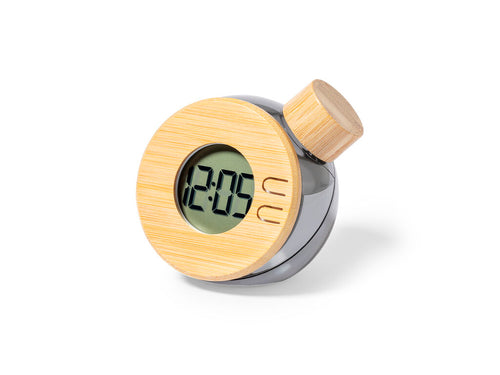 Élégante et durable horloge de table fabriquée en bambou naturel - Graox Personnalise