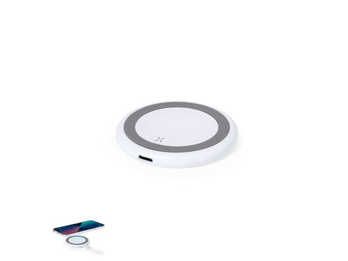 Chargeur sans fil 15W avec un design circulaire - Joyce Personnalise