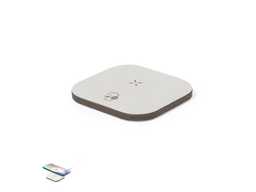 Chargeur sans fil en fibre de café et coton recyclé - Griffin Personnalise