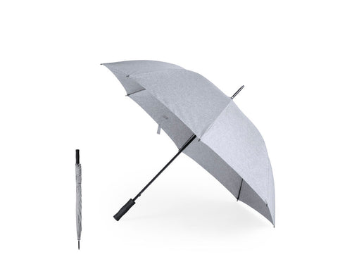 Parapluie de haute qualité de 130cm de diamètre, fabriqué en polyester 150D et dans une élégante teinte grise marbrée - Estaro Personnalise