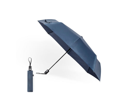 Parapluie pliable de 120cm de diamètre en matériau pongee 190T RPET - Krastony Personnalise