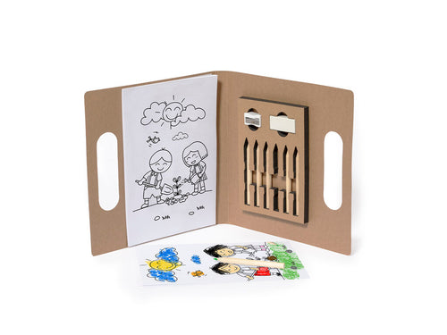 Set de coloriage en carton recyclé - Clumber Personnalise