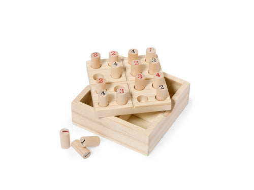 Jeu d’adresse Sudoku en bois tendre - Crested Personnalise