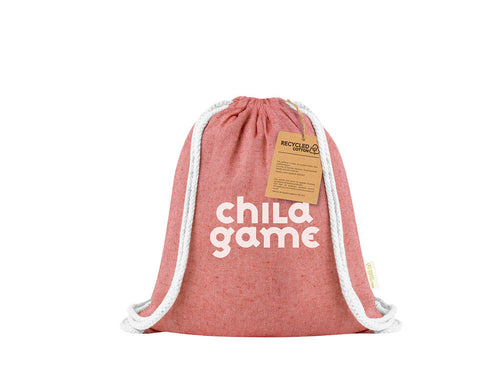 Sac à cordes en matériau coton recyclé de 120 g/m2 - Ashara Personnalise