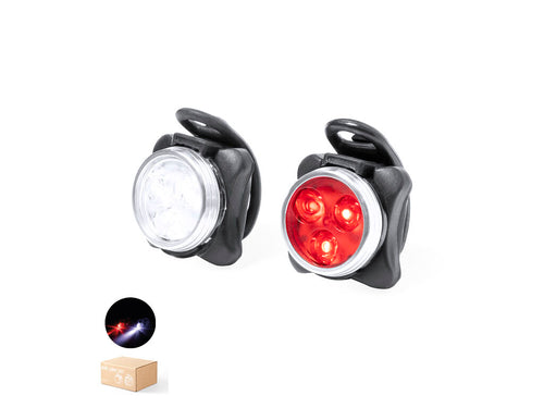 Kit de lumières de sécurité pour vélo fabriqués en silicone et ABS - Remko Personnalise