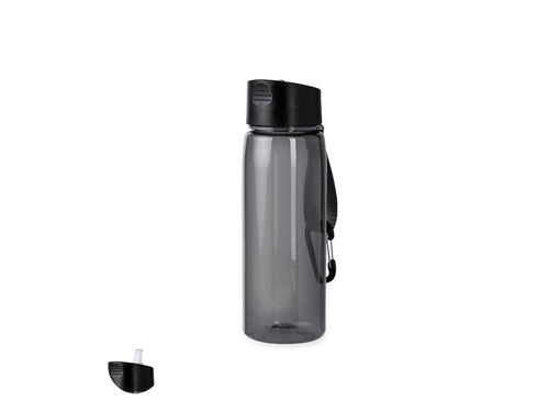 Bidon de 800 ml fabriqué en résistant RPET avec corps transparent - Alborez Personnalise