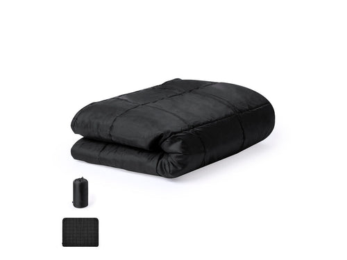 Couverture de pique-nique premium fabriquée en polyester résistant 190T RPET et finition noire - Barea Personnalise