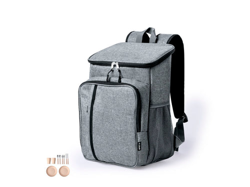 Sac à dos réfrigérateur pique-nique fabriqué en robuste RPET 600D de haute qualité - Shira Personnalise
