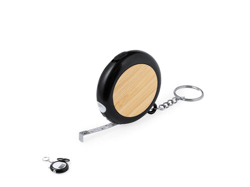Flexomètre pratique fabriqué en combinaison robuste de bambou et ABS, avec multi-outil intégré dans le corps et fermeture par couvercle - Wilco 1m Personnalise