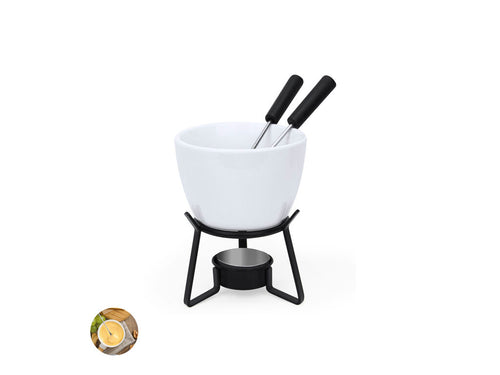 Fabuleuse fondue en céramique et en métal - Helvet Personnalise
