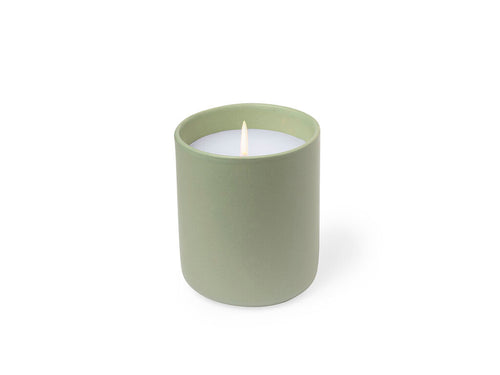 Bougie aromatique en pot en céramique au parfum vanille - Elora Personnalise