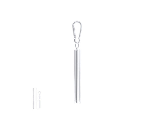 Paille réutilisable et extensible en acier inoxydable - Jexor Personnalise
