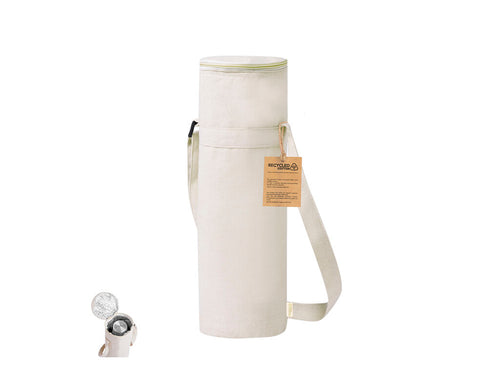 Sac thermique conçu pour transporter des bouteilles jusqu’à 1,5L, fabriqué en coton recyclé - Sirkin Personnalise