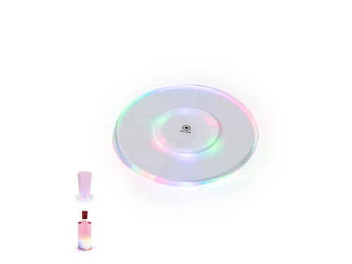 Sous-verres originaux avec 6 LED pour éclairer les boissons - Vitaly Personnalise