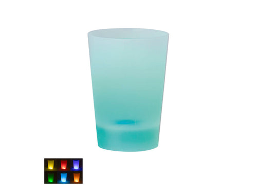 Verre original éclairé par des lumières LED, 340ml de capacité fabriqué en PS - Armos Personnalise
