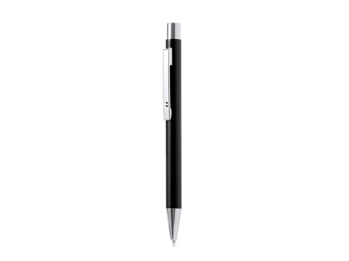 Élégant stylo à bille en aluminium recyclé avec mécanisme à bouton-poussoir - Patrezen Personnalise