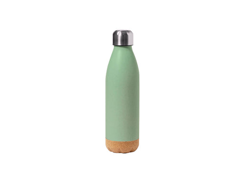 Bidon de 650 ml de capacité, en combinaison de PE veiné avec base de liège naturel et bouchon en acier inox - Stroud Personnalise