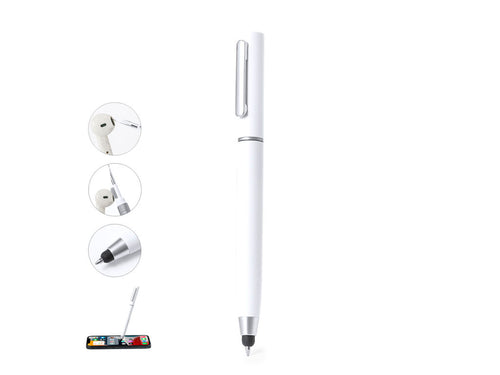 Stylo pointeur pratique à mécanisme rotatif, avec des accessoires de nettoyage logés sur le dessus de la canne - Gobit Personnalise