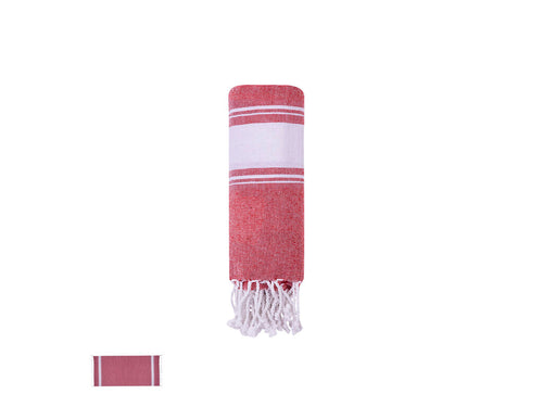 Douce serviette paréo de 180g/m2 en combinaison coton et polyester - Botari Personnalise
