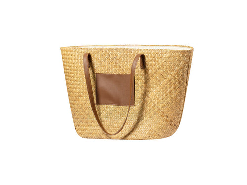 Sac de paille de forme rectangulaire au design décontracté - Moxia Personnalise