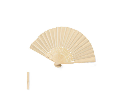Eventail fabriqué à partir de tiges de bambou et de tissu de polyester - Claren Personnalise