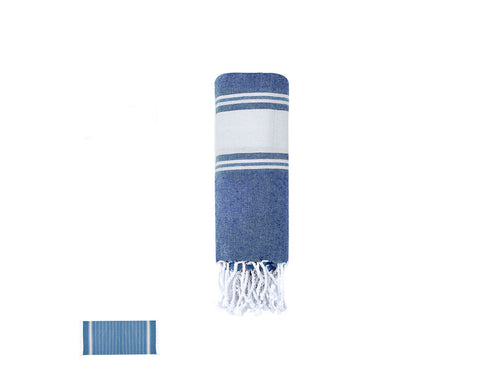 Douce serviette paréo de 180g/m2 en combinaison coton et polyester - Donell Personnalise