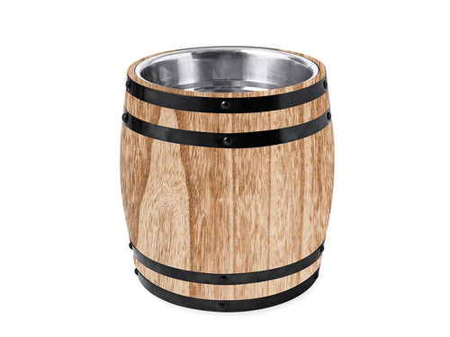 Original seau en acier avec extérieur en bois - Tonend Personnalise