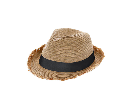 Chapeau élégant en paille de papier - Harmon Personnalise