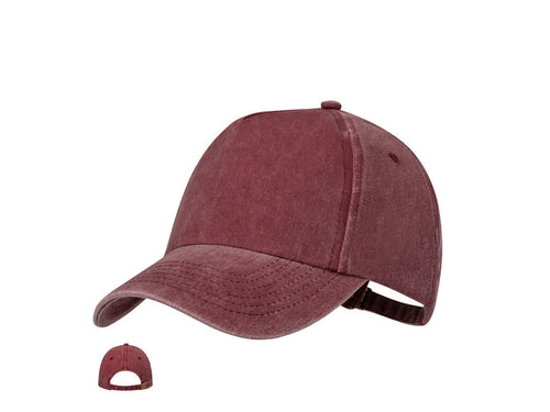 Casquette de 5 panneaux de finition effet lavé - Zorp Personnalise