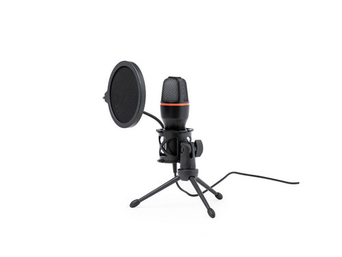Microphone à condensateur de haute qualité audio, idéal pour les émissions en direct, les appels vidéo ou l'enregistrement de podcasts entre autres - Densha Personnalise