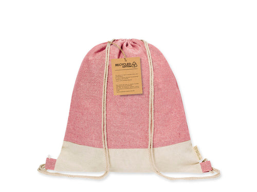 Sac à cordes en matériau coton recyclé 120 g/m2 - Vexira Personnalise