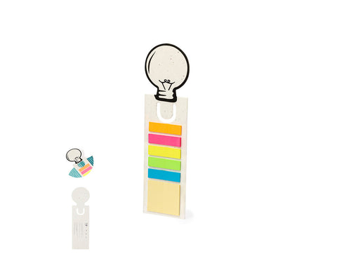 Marque-page cool en papier de graine, avec un design d’ampoule Logo - Kich Personnalise