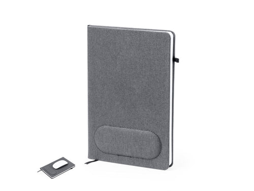 Carnet tapis fabriqué en RPET 300D avec couvercles rigides - Staiger Personnalise
