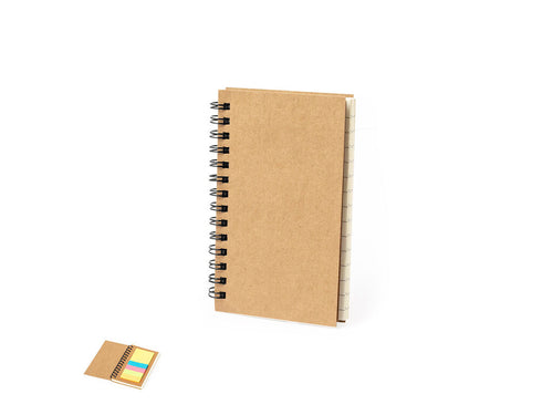 Bloc-notes à anneaux avec couvertures souples en carton recyclé - Estein Personnalise