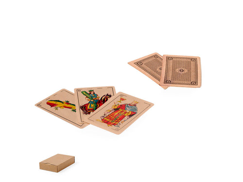 Jeu de cartes espagnol fabriqué en carton recyclé résistant - Brisca Personnalise