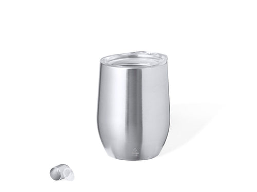 Verre thermique en acier inox recyclé, avec double paroi et 340 ml de capacité - Yarton Personnalise