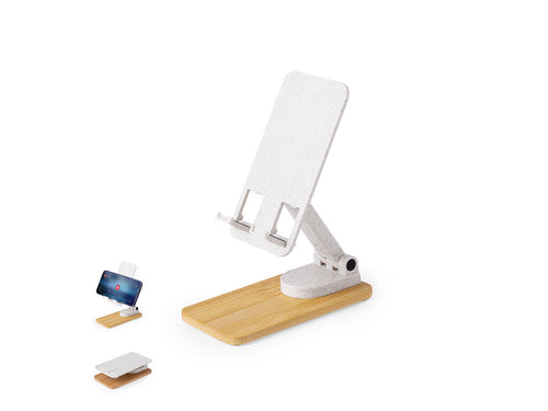 Support pliable pour smartphones et tablettes, fabriqué en canne à blé et à base de bambou résistant - Manyx Personnalise