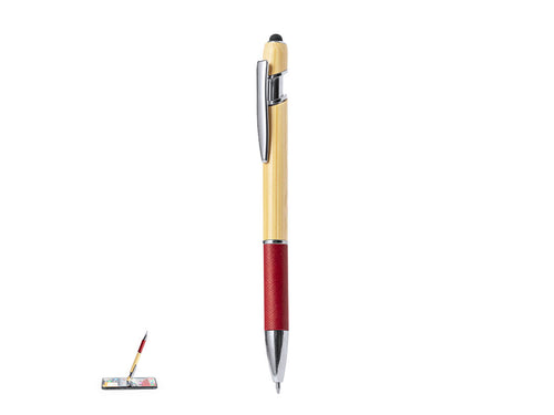 Stylo pointeur avec corps en bambou et papier recyclé - Filipo Personnalise
