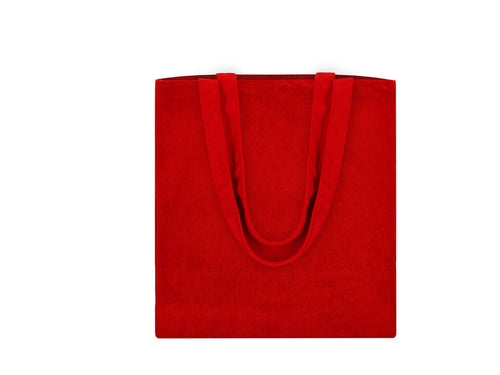 Sac fabriqué en polyester résistant de 260g/m2, il offre une finition cousue avec une touche de velours côtelé et de longues poignées renforcées de 60 cm - Gaviar Personnalise