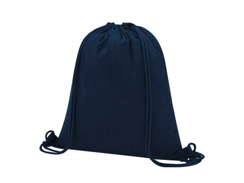 Sac à dos à cordes en velours côtelé de polyester résistant - Azurax Personnalise
