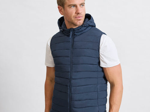 Veste unisexe en matériau chaud et doux 100% RPET, avec capuche réglable par des bandes élastiques - Dempax Personnalise
