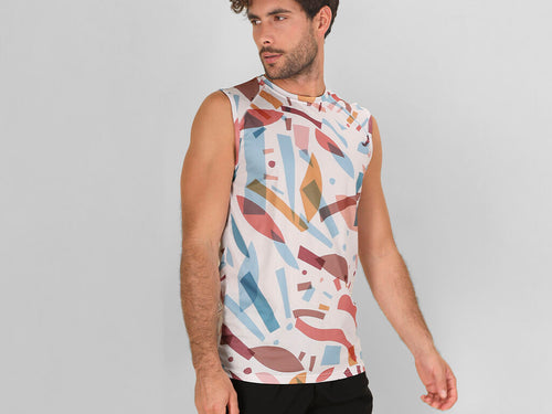 T-shirt technique pour adulte sans manches, avec un imprimé innovant et original - Katsu Personnalise