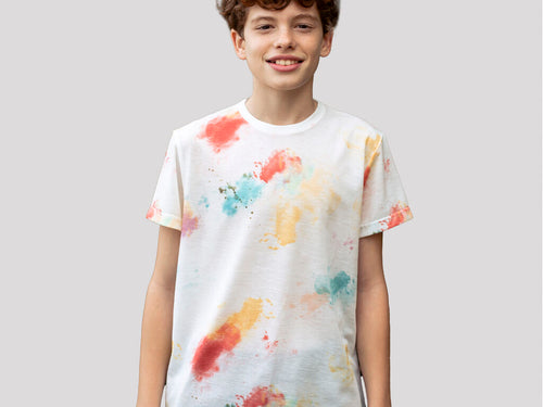 T-shirt enfant en 100% polyester respirant 160g/m2 avec texture coton - Hearvin Personnalise